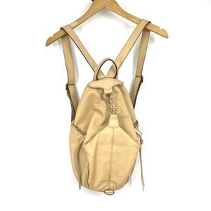 Rebecca Minkoff Julian Leather Backpack Bag Women Tan Size Large